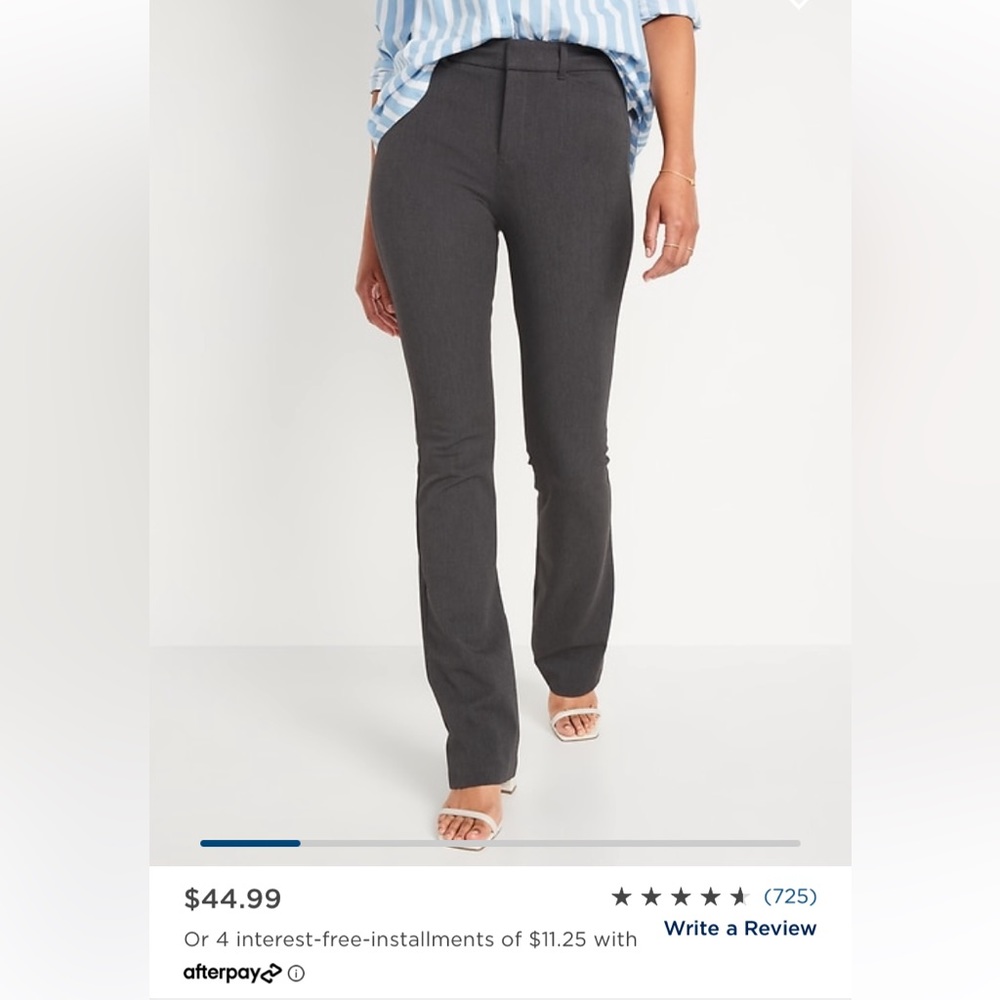 High rise pixie flare pants